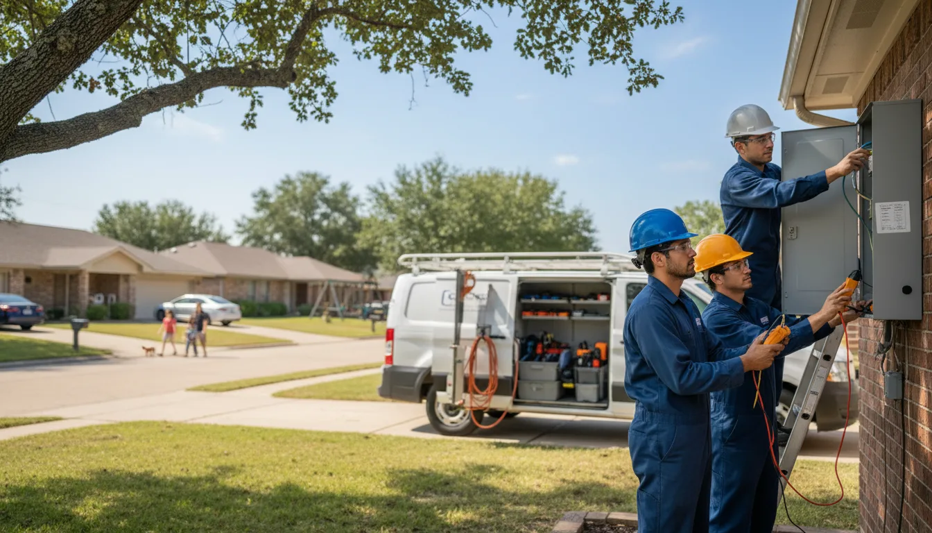 Certified electrician providing emergency electrical services in Rosston, OK